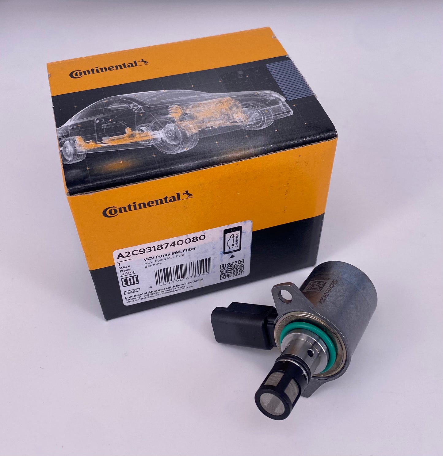 ✅ CONTINENTAL A2C9318740080 ventil. Za 🚙 FORD, PEUGEOT, CITROEN, RENAULT. Ventil za regulacijo ⟺ prostornine v sistemu skupnega voda za gorivo uravnava količino goriva v črpalki za gorivo, s čimer prihrani energijo, ki jo porabi črpalka, tako da omogoča, da se skozi črpalko črpa samo zahtevana količina goriva. Aplikacija: A2C59517043 A2C59517045 5WS40694 5WS40695 5WS40696 5WS40697 5WS40698 5WS40699