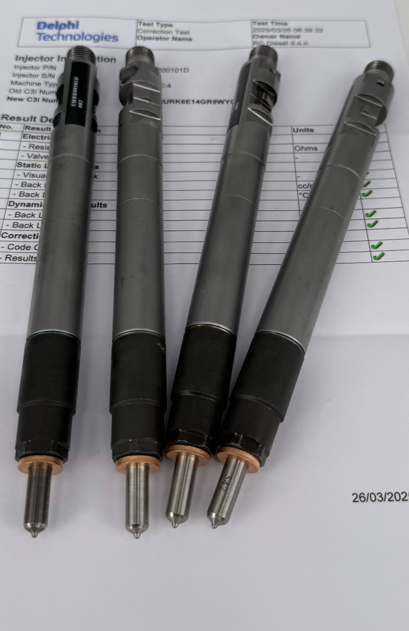 ⚒ POPRAVLJEN R00101D, 9686191080, R00101DP, EMBR00101D, 9M5Q9F593BB, 9M5Q9F595BB, 1608902180 injektor DELPHI za PSA 2.0. (KOMPLET x 4 kosa). Peugeot, Citroen, Ford. Naroči +386 51 328 088.