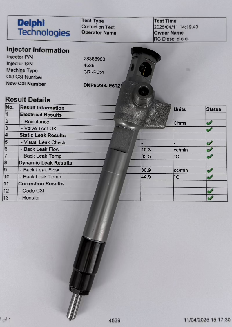 🔧 OBNOVLJEN KOMPLET dizelskih šob DELPHI 28319895 28602948 28388960 28609948 9674984080 za 🚙 Peugeot Citroen Ford. Pregled, testiranje, popravilo dizelskih šob.