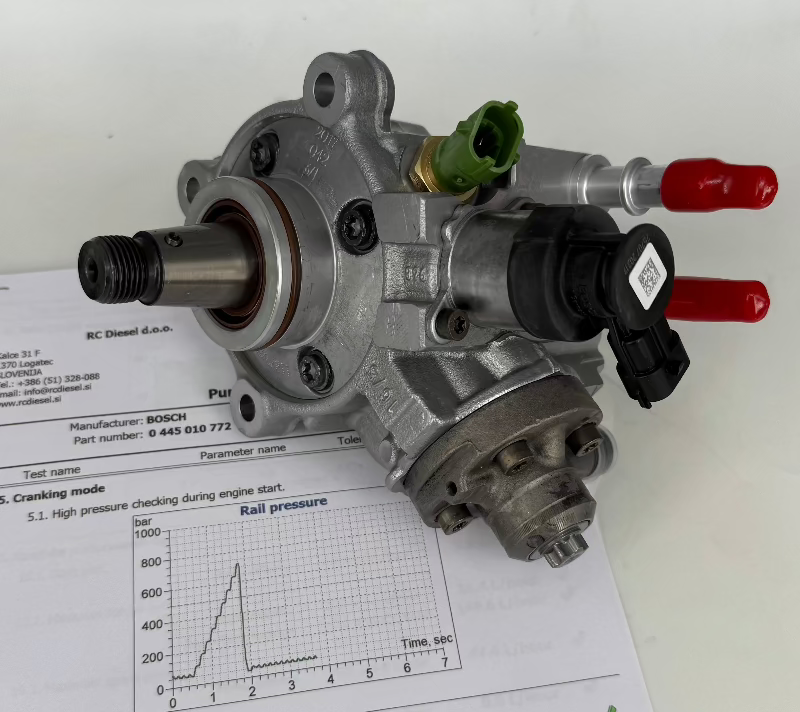 🔧 POPRAVLJENA visokotlačna črpalka BOSCH 0445010772 za 🚙 Yaguar / Land Rover. Vzdrževanje črpalk in injektorjev. Pokliči 📱+386 51 328 088.