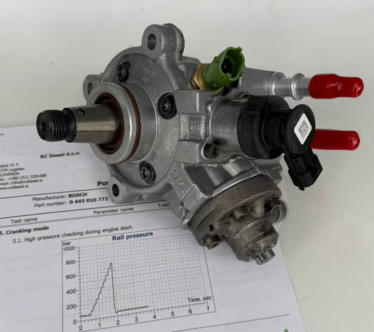 🔧 POPRAVLJENA visokotlačna črpalka BOSCH 0445010772 za 🚙 Yaguar / Land Rover. Vzdrževanje črpalk in injektorjev. Pokliči 📱+386 51 328 088.