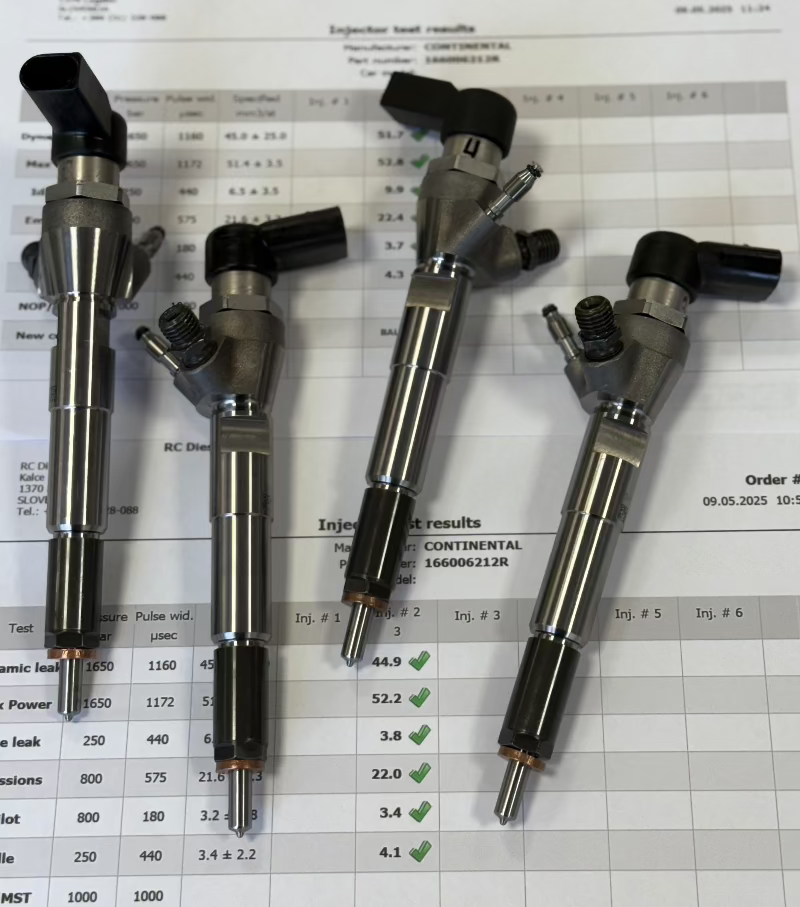 🔧 OBNOVLJENA šoba 166006212R 166006526R A2C59507596 H8201100113 VDO (KOMPLET x 4 kosa) 🚙 RENAULT NISSAN MERCEDES DACIA 1.5 DCI. Pregled šob/ črpalk 👉 +386 51 328088.