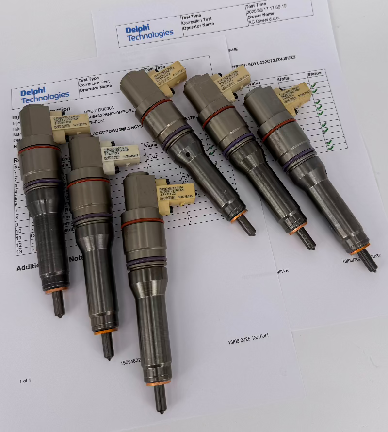 🔧 Obnovljen injektor BEBJ1D00003, BEBJ1D00002, BEBJ1D00001 (KOMPLET x 6 kos) 1871125R, 1871125A, 1925657R, 1925657A, 1952045, 1925657, 1871125, 1972591 SMART F2P za 🚚 DAF. KOMPLET x 6 kos.