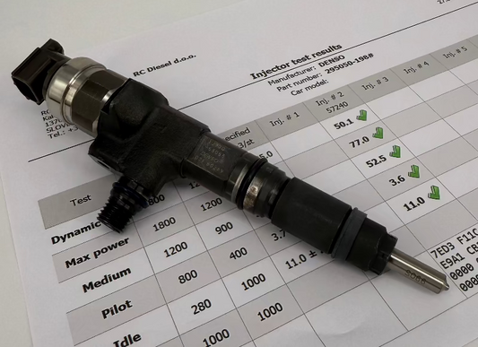 🔧 POPRAVLJEN injektor 295050-198, 1J770-53050, 1J770-53051, 1J770-53052, 295050198 DENSO za KUBOTA. Naroči vzdrževanje injektorjev in črpalk 📱+386 51 328088.