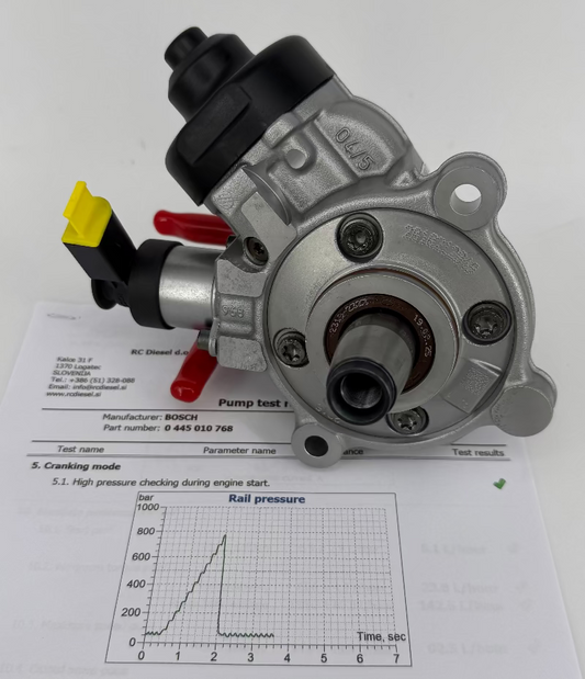 🔧🔨 POPRAVLJENA visokotlačna črpalka BOSCH 0445010767, 0445010768 za  🚙 BMW. Naroči testiranje in popravilo injektorjev ter črpalk +386 51 328 088.