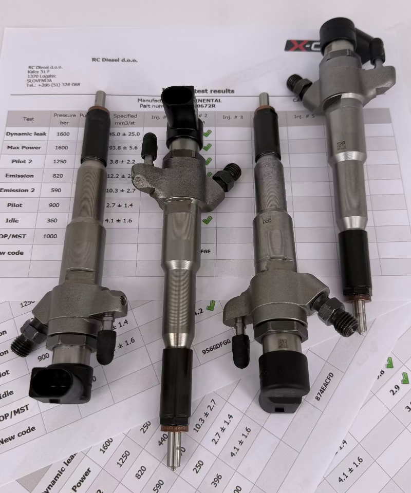 🔧🔨 POPRAVLJEN KOMPLET injektorjev 166000372R, 166000672, 166007840R, A2C335190080 CONTINENTAL / VDO za 🚘 RENAULT/ OPEL/ NISSAN. 166093282R, 166092452R, 1660000Q2H, 1660000Q2K.