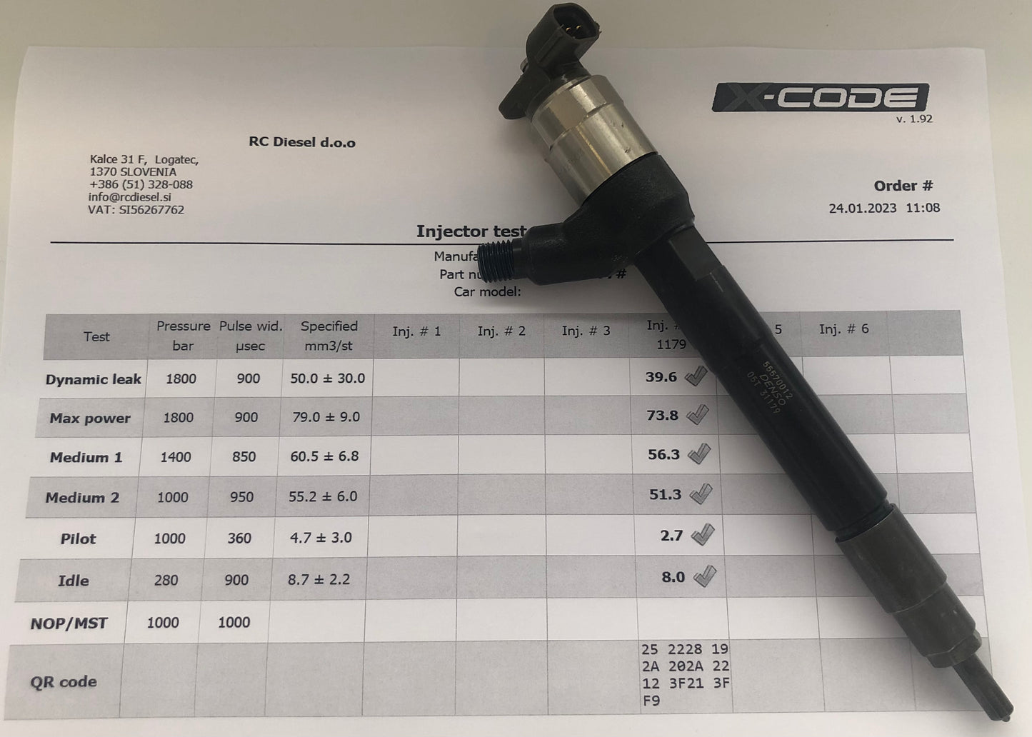 ✅ POPRAVLJEN injektor 2950500770, 55570012, 821035, 95521531, DENSO za OPEL ⚡kodiran⚡. OEM: 55570012FB. Motor: B16DTN LVL-81kw, B16DTH 100kw, B16DTJ LVL-88kw.