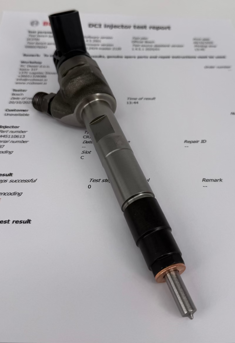 🔧 OBNOVLJEN injektor 0986435268, 0445110613, 13538514146 BOSCH za 🚙 BMW. Naročite nove/ obnovljene injektorje +386 51328088. Testiranje, popravilo, kodiranje.