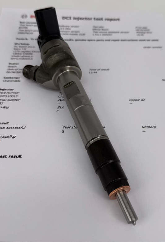 🔧 OBNOVLJEN injektor 0986435268, 0445110613, 13538514146 BOSCH za 🚙 BMW. Naročite nove/ obnovljene injektorje +386 51328088. Testiranje, popravilo, kodiranje.