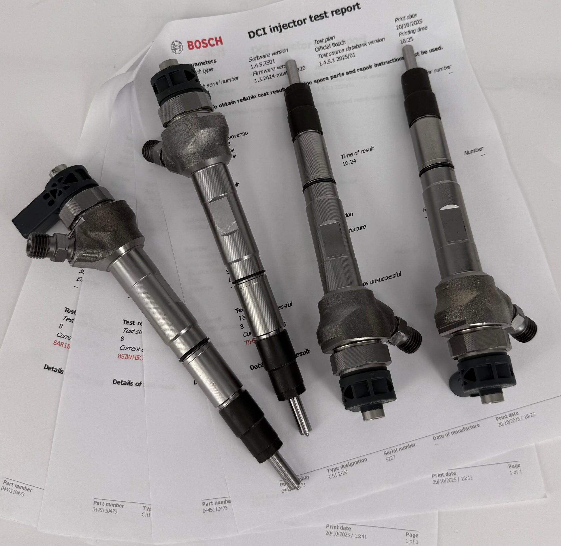 🔧 POPRAVLJEN injektor 0445110473, 0445110472, 0986435259, 04L130277A, 04L130277AD BOSCH za 🚙 VW, AUDI, SEAT, SKODA. Testiranje, popravilo, kodiranje📱+386 51328088. KOMPLET x 4 kosa.