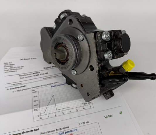 🔧 BOSCH črpalka 0445010266, 0445010265, 0986437097, 0445010425, 0446010426 OBNOVLJENA za 🚘 Alfa Romeo, Citroen, Fiat. Vzdrževanje visokotlačnih črpalk +386 51328088.