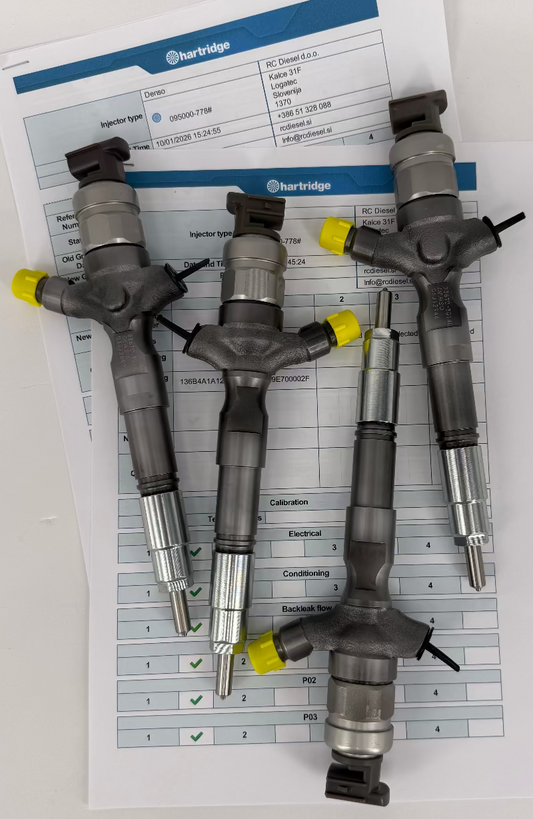 🔧 POPRAVLJEN DCRI107780, 095000-7780, 23670-30140, 1950001160 injektor DENSO za 🚘 TOYOTA. KOMPLET x 4 kosa. Vzdrževanje injektorjev in črpalk +386 51 328 088.