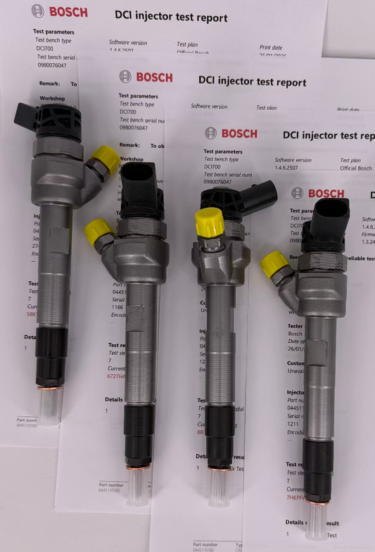 🔧 Popravljena šoba 0445110480, 0445110478, 0445110479, 0445110616, 0445110617, 0445110595, 0445110382 BOSCH za 🚙 BMW. (KOMPLET x 4 kosa) 📲 +38651328088.