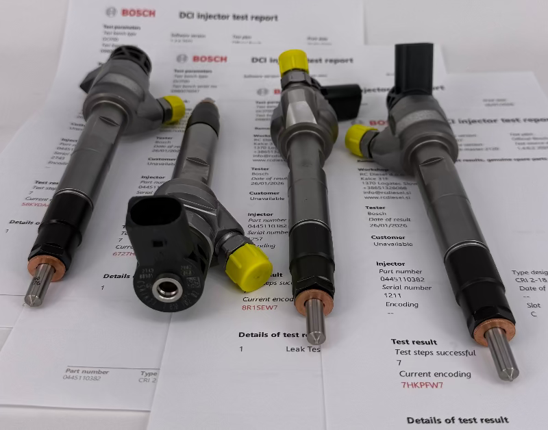 🔧 Popravljena šoba 0445110480, 0445110478, 0445110479, 0445110616, 0445110617, 0445110595, 0445110382 BOSCH za 🚙 BMW (KOMPLET x 4 k.). Z novimi rezervnimi deli (vložek, matica, ventil, tesnila). 📲 +38651328088.