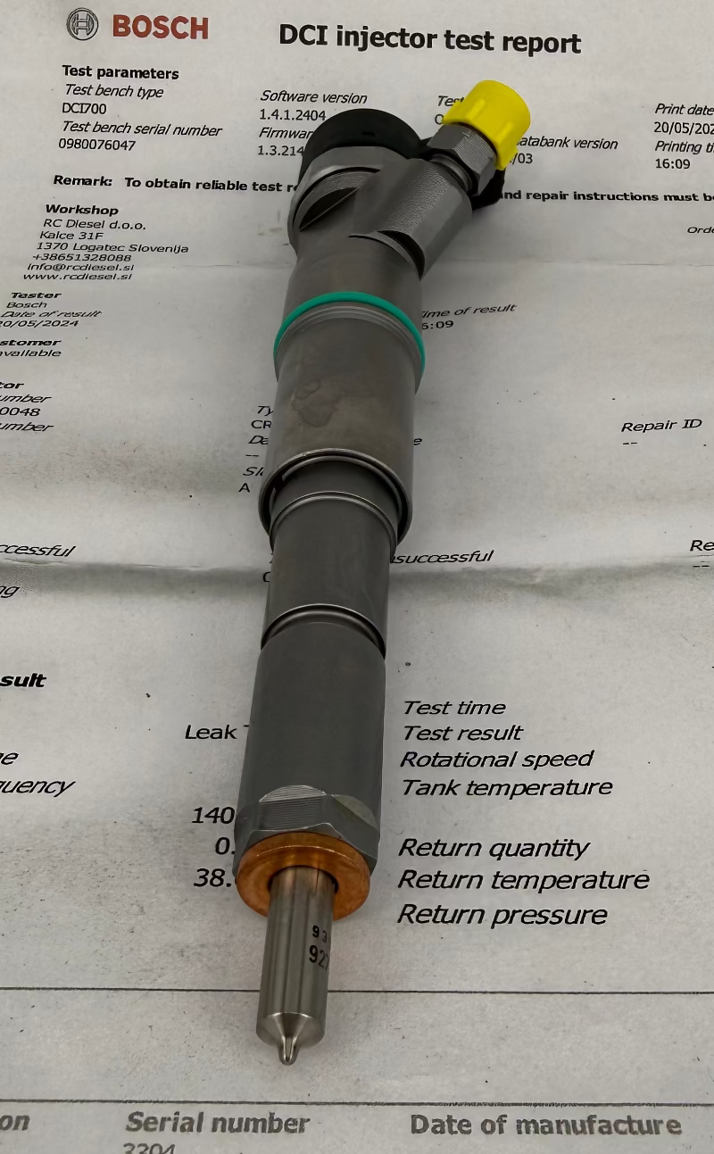 ⚒ POPRAVLJEN 0445110048, 0445110040, 0986435094 BOSCH injektor za 🚘 BMW. Servisiranje injektorjev in črpalk +386 51328088/ info@rcdiesel.si.
