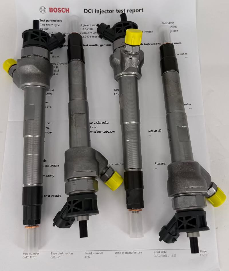 🔧 POPRAVLJEN 0445110701, 0445110700, 02AJ813376, LR082276 BOSCH injektor (KOMPLET x 4 k.) za 🚙 JAGUAR, TOYOTA, LAND ROVER. Naroči pregled/ popravilo injektorjev, črpalke +386 51 328088.