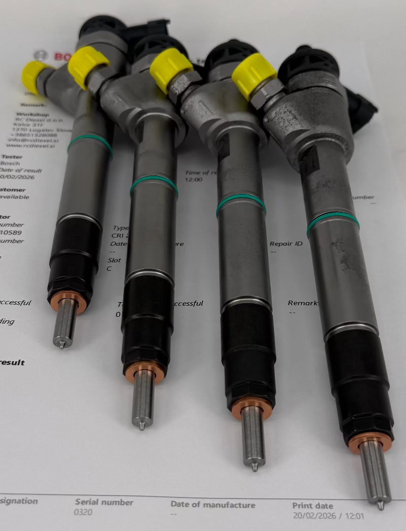 🔧 OBNOVLJEN 0445110589, 0445110588, 338002A610 BOSCH injektor (KOMPLET x 4 k.) za 🚘 HYUNDAI. Vzdrževanje injektorjev in črpalk +386 51 328 088/ info@rcdiesel.si.