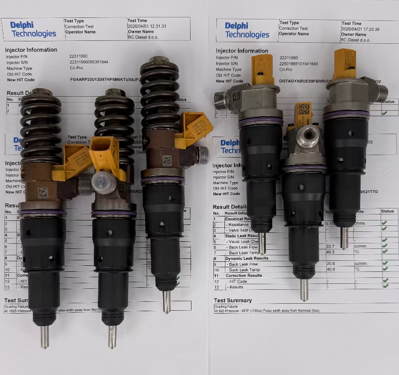 🔧 OBNOVLJEN 22311990, 85020357/ 85020356, 22501885 DELPHI injektor Smart F2 (KOMPLET x 6 kos.) za 🚚 VOLVO. Naroči pregled in popravilo injektorjev/ črpalk +386 51 328088.