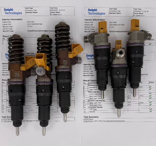 🔧 OBNOVLJEN 22311990, 85020357/ 85020356, 22501885 DELPHI injektor Smart F2 (KOMPLET x 6 kos.) za 🚚 VOLVO. Naroči pregled in popravilo injektorjev/ črpalk +386 51 328088.
