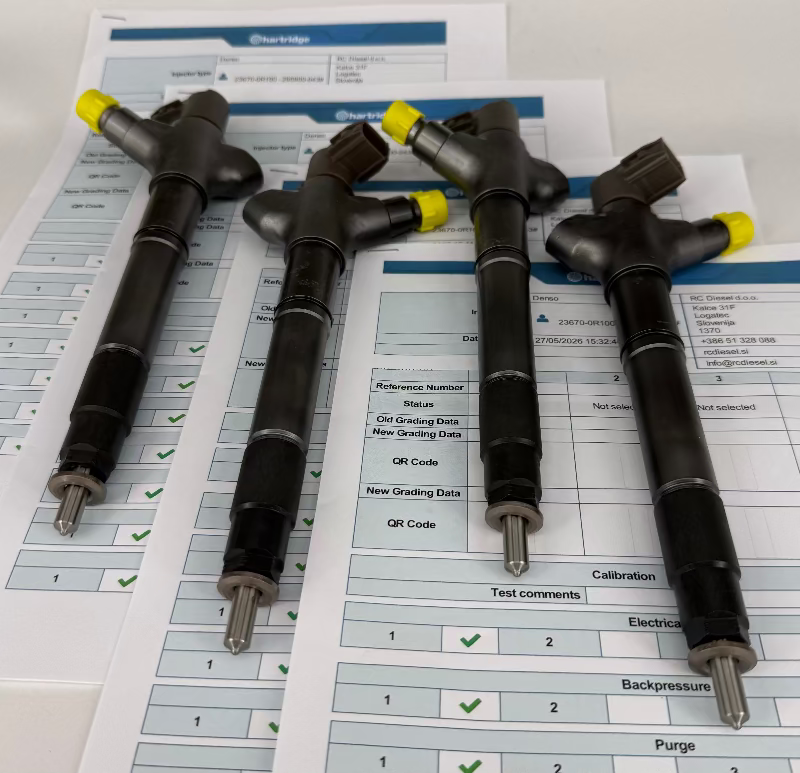 Injektor DCRI200430, 2959000060, 295900043, 236700R100, 236700R101 DENSO popravljen (KOMPLET x 4 kosa) 2367026070, 2367026071, 2367029115, 2367029116, 2959000090, 2959000180, 2959000370, 2959000400 🚙 Toyota. Naroči +386 51328088.