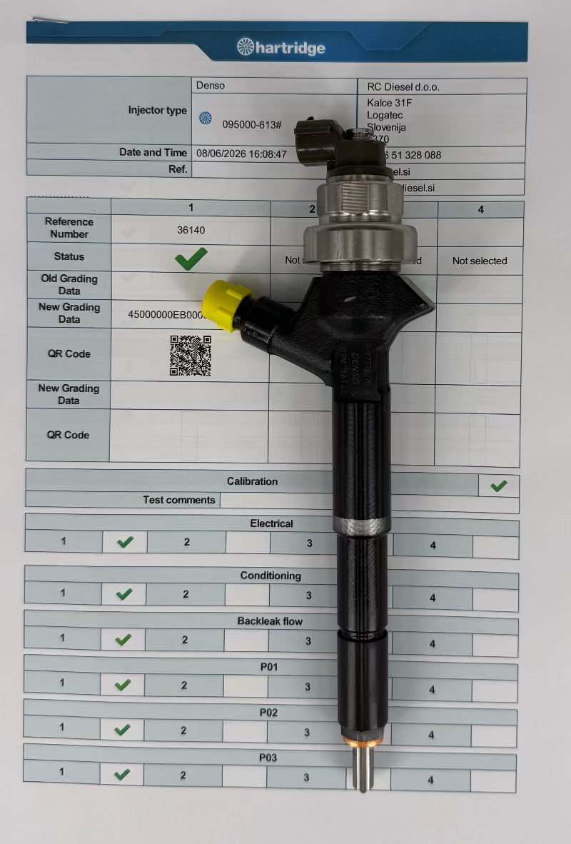 🔧 Injektor DCRI106130, 8973762703, 0950006130, 8973762700, 2940000501, 2940000502, 8973762702 DENSO 🚙 OPEL POPRAVLJEN. Naroči testiranje in popravilo injektorjev/ črpalk +38651328088.